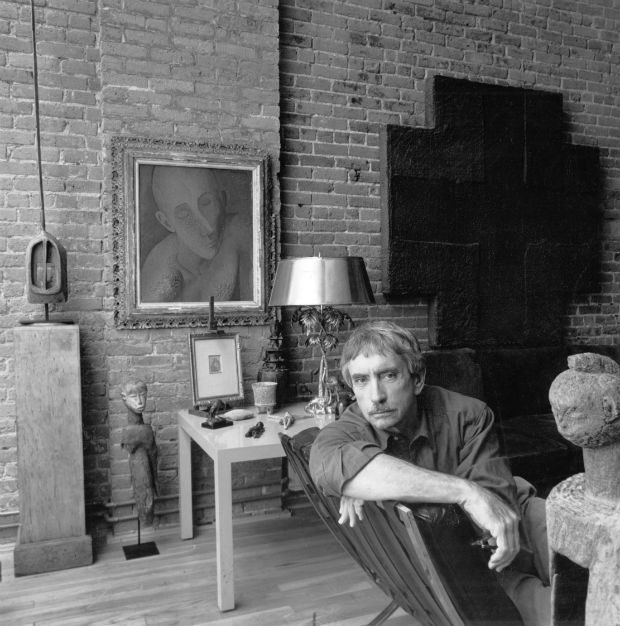 Edward Albee em sua casa em Manhattan em 1991
