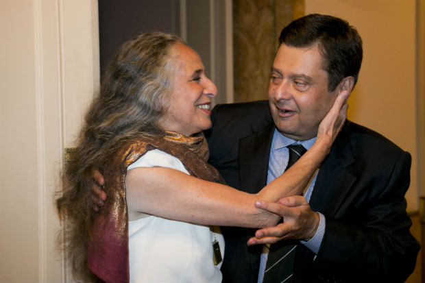 Maria Bethnia e Jose Mauricio Machline no Prmio da Msica em 2014