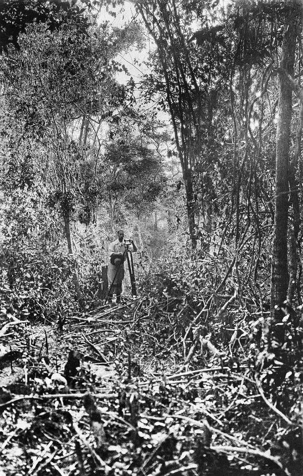 O explorador Percy Fawcett na fronteira entre Brasil e Bolvia, em 1908