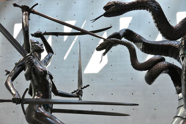 Hydra and Kali', escultura de Damien Hirst, na Punta della Dogana, em Veneza 