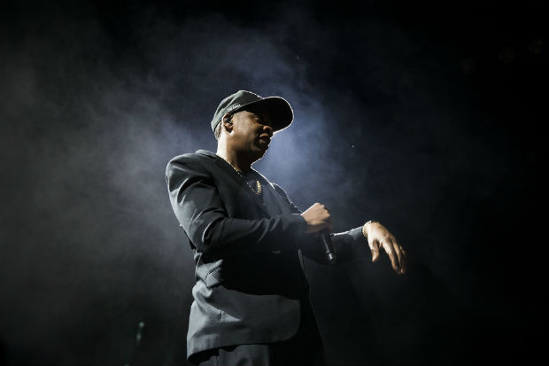 Rapper Jay-Z em show em Ohio, EUA