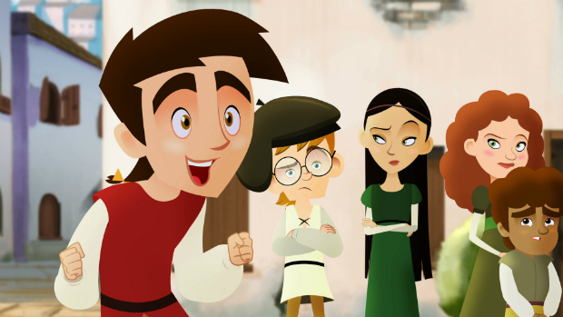 Cris e sua turma na animao brasileira 'As Aventuras do Pequeno Colombo