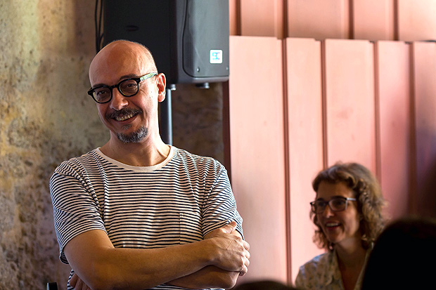 Srgio Rodrigues, em palestra na Casa Folha, na Flip 2017