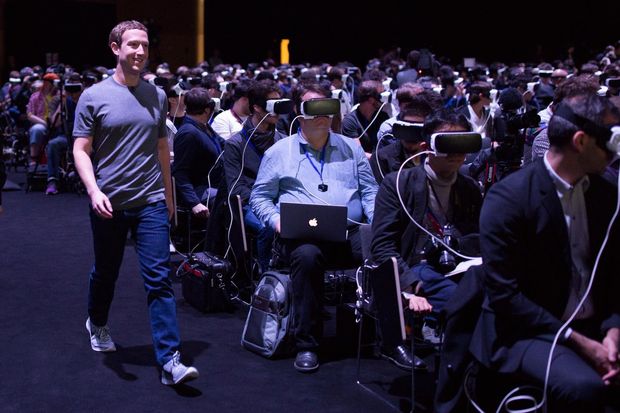 Mark Zuckerberg em conferncia da Samsung na Espanha