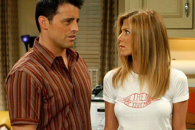 Joey (Matt LeBlanc) e Rachel (Jennifer Aniston) em cena de 'Friends