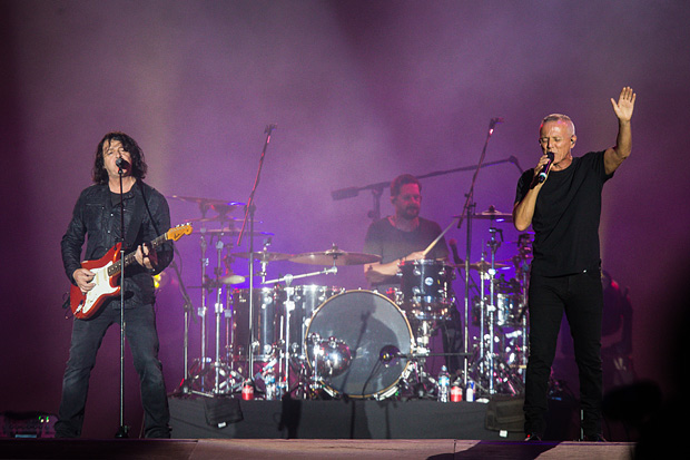 Curt Smith e Roland Orzabal, do Tears for Fears, no Rock in Rio