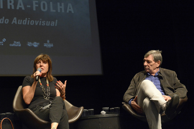 Nadia Destri, vice-diretora do Festival de Locarno, e Jean-Thomas Bernardini, da Imovision