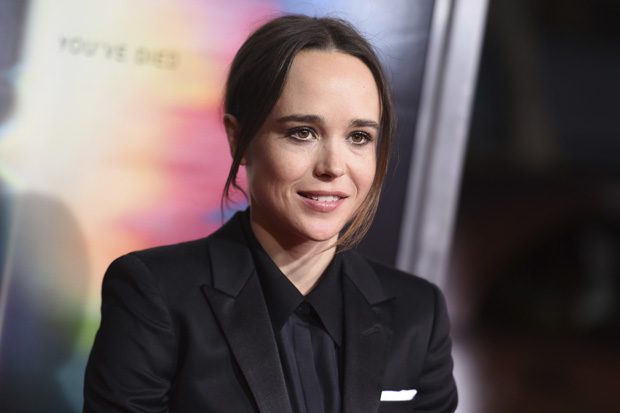 Ellen Page arrives at the world premiere of "Flatliners" at The Theatre at Ace Hotel on Wednesday, Sept. 27, 2017, in Los Angeles. (Photo by Richard Shotwell/Invision/AP) ORG XMIT: CAPM108