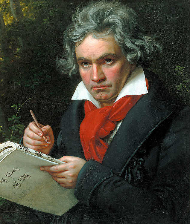 O compositor alemo Ludwig van Beethoven