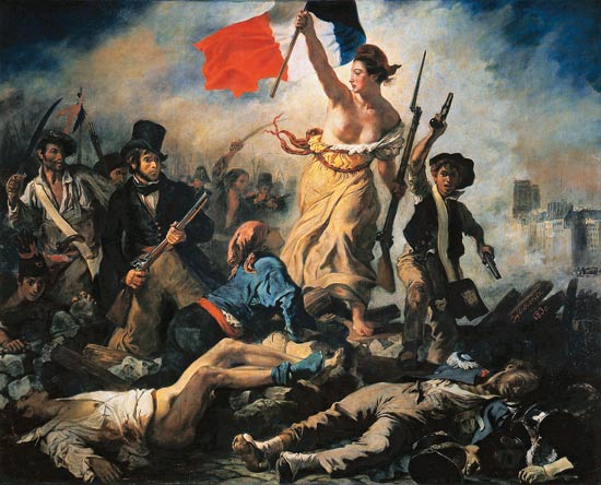Quadro "A Liberdade Guiando o Povo", de Eugène Delacroix, vandalizado por visitante no Louvre