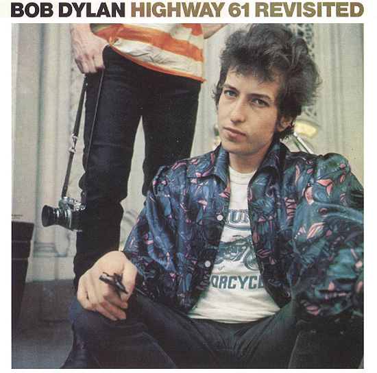 Capa do disco "Highway 61 Revisited" (foto), sexto álbum de Bob Dylan, que se apresenta em 21 e 22/4 em SP 