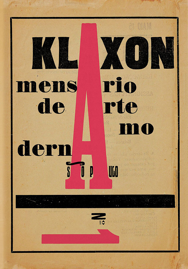 Capa do primeiro nmero da revista "Klaxon"