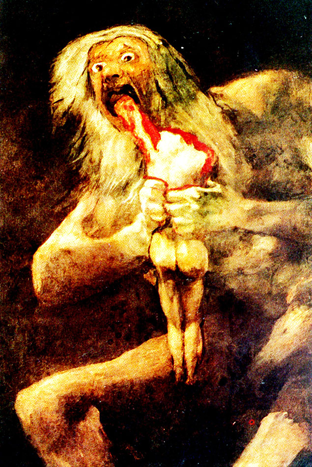 Tela "Saturno" (1820-23), de Goya 