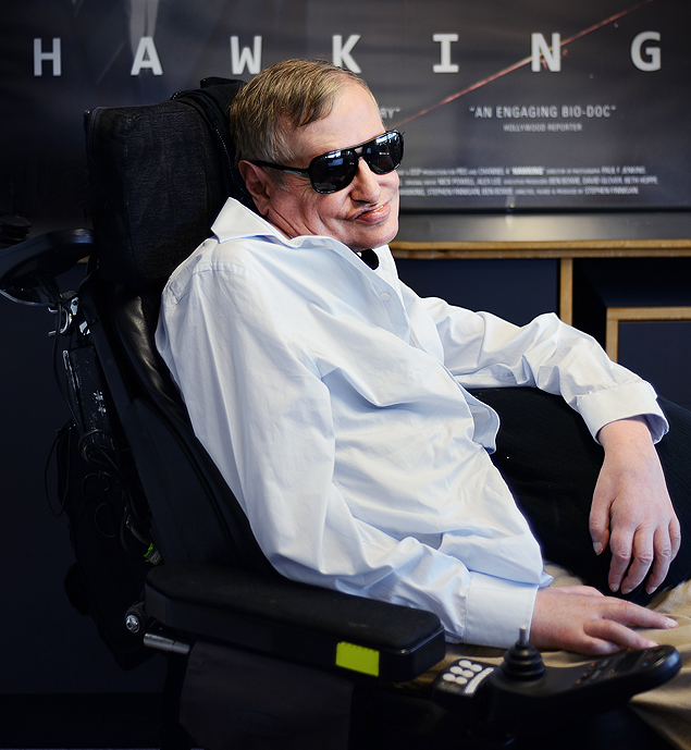O fsico britnico Stephen Hawking, em seu escritrio, na Universidade de Cambridge, em agosto 2013
