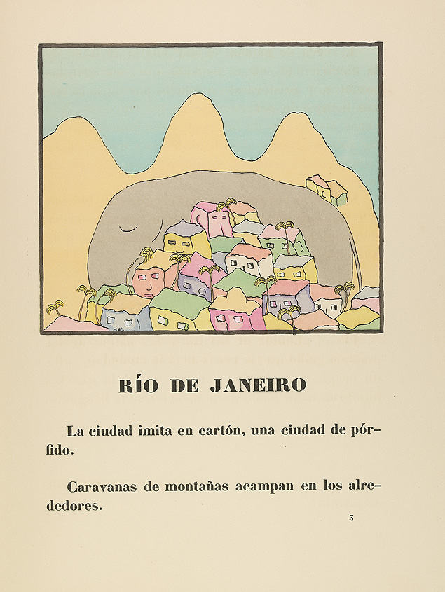 ilustrao de Oliverio Girondo para a primeira edio de seu livro "20 Poemas para Ler no Bonde"
