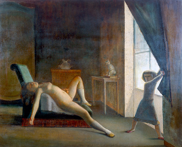O quadro "O Quarto" (1952), de Balthus, que Brennand viu sendo pintado pelo artista francs