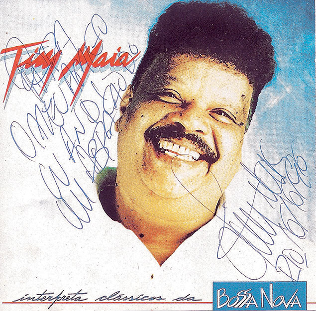 O CD de Tim Maia autografado pelo cantor para Wandi, em 1996