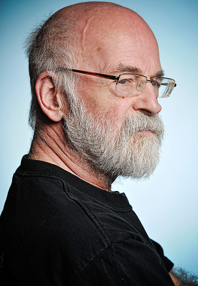 Terry Pratchett, autor da srie "Discworld", que morreu no dia 12