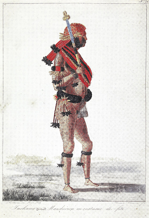 Mundurucu em traje de festa, 1828