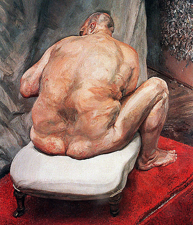 "Naked Man, Back View", obra de Lucian Freud que tinha o artista performtico Leigh Bowery como modelo 