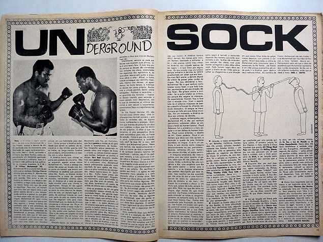 A coluna "Underground" em "O Pasquim", em abril de 1971