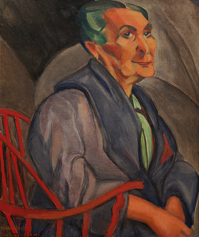 "Mulher de Cabelos Verdes" (1915-16), obra de Anita Malfatti