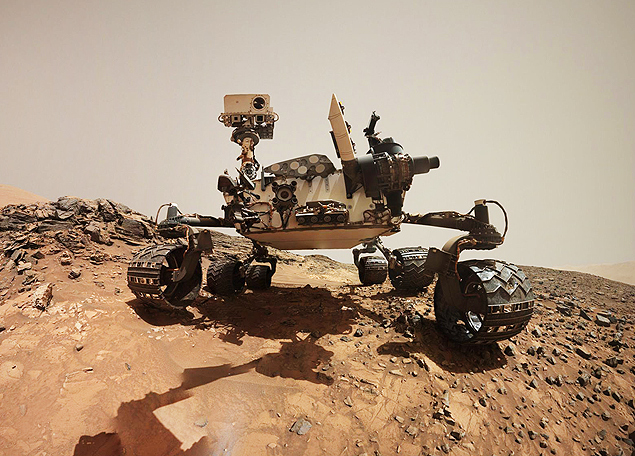 Autorretrato do veculo explorador Curiosity da Nasa em Marte