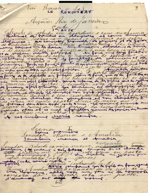 Manuscrito de Jlia Lopes de Almeida