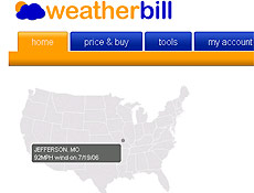 WeatherBill.com, que s opera nos EUA,  do mesmo criador do KaZaA e do Skype