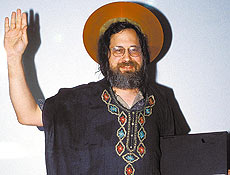O norte-americano Richard Stallman, fundador do movimento do software livre