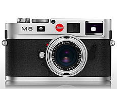 Cmera digital Leica M8 tem 10,3 Mpixels, <bR>LCD de 2,5 polegadas e cara de antiga