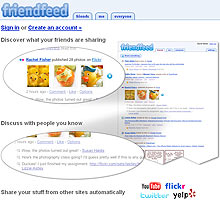 FriendFeed.com permite que usuários saibam o que amigos estão fazendo pela web