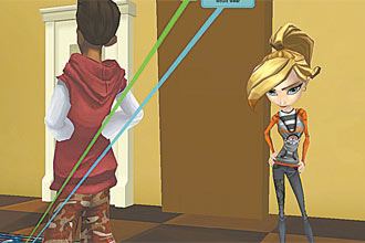 Cena captada no ambiente virtual Lively, lançado pelo Google e tido como concorrente do Second Life