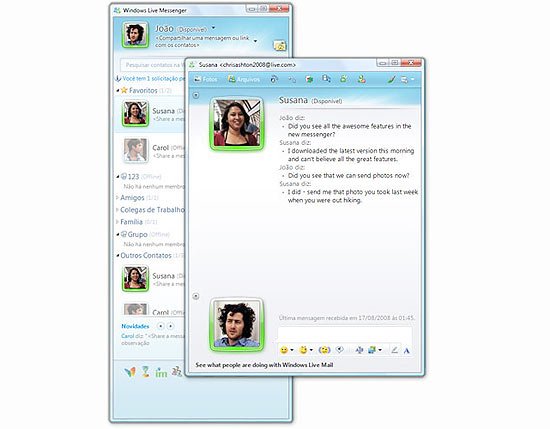 Windows Live Messenger 2009 já está disponível para download na versão beta, para testes