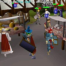 Tela do jogo on-line "Runescape", que teve contas  roubadas por pirata virtual
