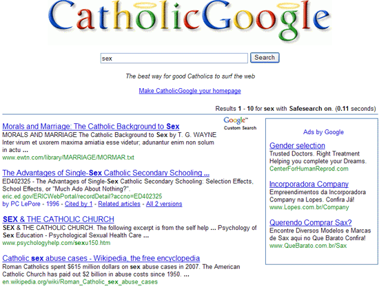 Site CatholicGoogle dá destaque em buscas a sites relacionados à visão católica dos assuntos