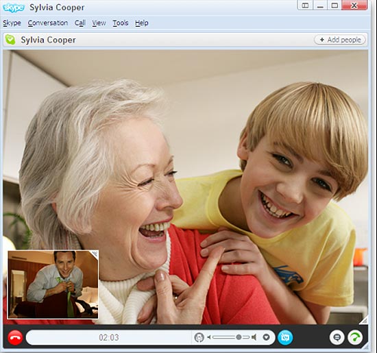 Videochamada do Skype para computadores; recurso deve chegar em breve à versão para iPhone