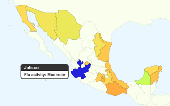 Serviço de mapeamento do Google mostra gripe no México, a partir de buscas feitas pelos usuários