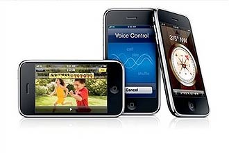 O iPhone 3GS da Apple; a Adobe, proprietária do formato Flash, achou uma forma de traduzir o código para ser usado no iPhone