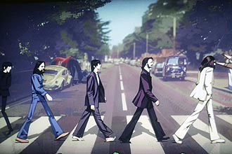Game "The Beatles: Rock Band", que ser lanado em setembro, imita capa de "Abbey Road", um dos mais famosos lbuns do grupo