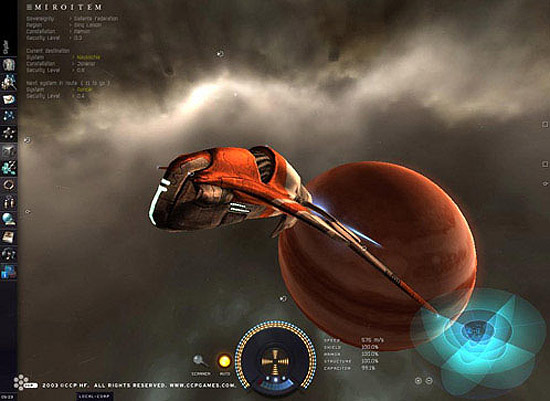 Jogo on-line EVE Online é baseado em ficção científica
