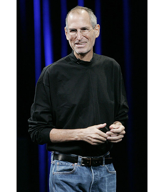 Steve Jobs, chefe da Apple, aparece em evento realizado em San Francisco (EUA) nesta quarta-feira