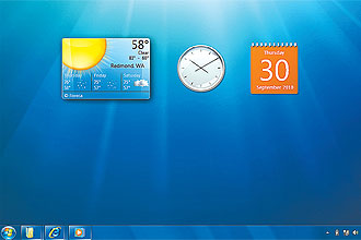 Windows 7, novo sistema operacional da Microsoft; antigo Vista pode ser atualizado diretamente para o 7, via acordo da empresa