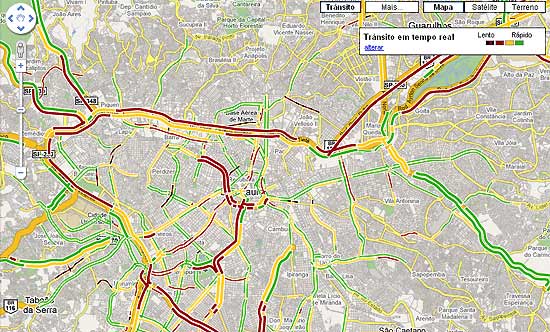 Google Maps agora vai exibir o fluxo de trfego em tempo real; anncio ser feito na semana que vem