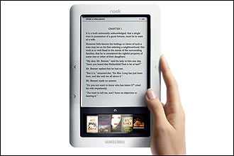 E-reader da livraria Barnes & Noble; na CES, em Las Vegas, empresas apostam no formato, em meio a incertezas de sucesso