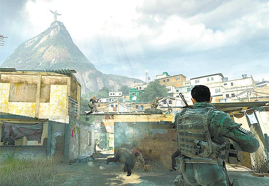 Tela do game Call of Duty: Modern Warfare 2; games violentos são inofensivos para maioria das crianças, diz estudo 