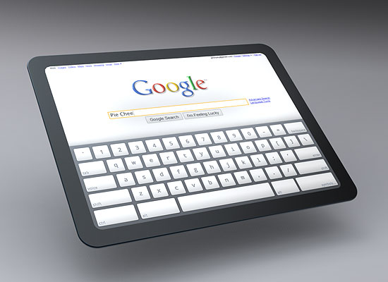 Projeto de aparelho tablet do Google com seu sistema operacional Chrome OS divulgado por funcionário