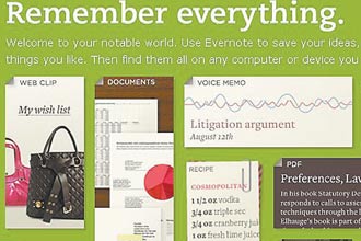 Evernote, servio que organiza on-line anotaes e ideias