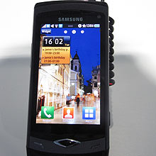 Samsung apresentou no Mobile World Congress na semana passada seu primeiro celular com o Bada, sistema desenvolvido pela própria empresa