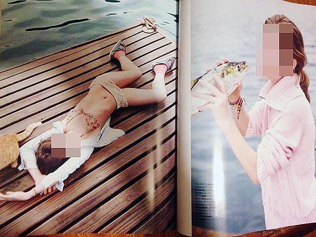 "Vogue Kids" magazine was criticized and accused by an institute for publishing photos of underage girls in sexy poses